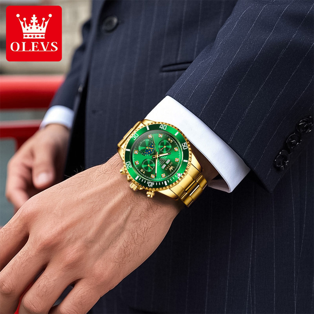 OLEVS 6729 ساعة أوتوماتيكية رج - مراجعة Rolex Watch Datejust وسعره