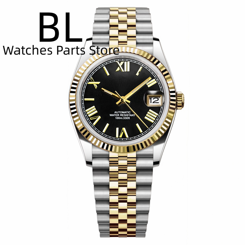 BLIGER 36mm39mm نغمتين الذهب N - مراجعة Rolex Watch Datejust وسعره
