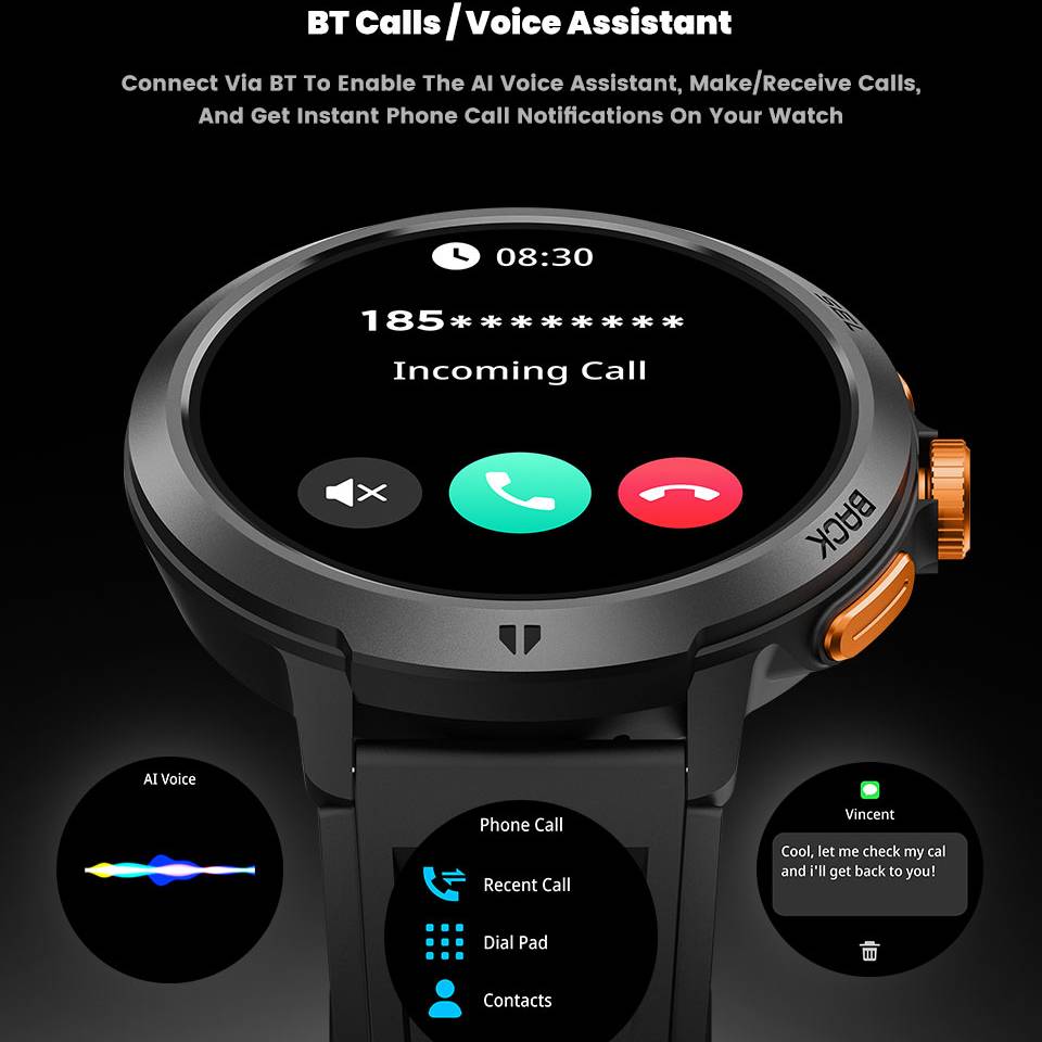 ساعة ذكية LEADOYS C33 مع ذاكرة - مراجعة Smartwatch Running Watches For Men وسعره