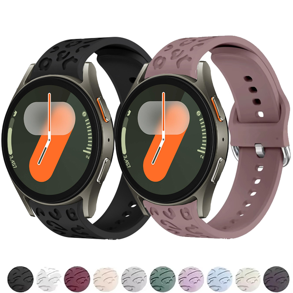 سوار سيليكون رياضي منقوش بنقشة - مراجعة Smartwatch Samsung Watches For Women وسعره
