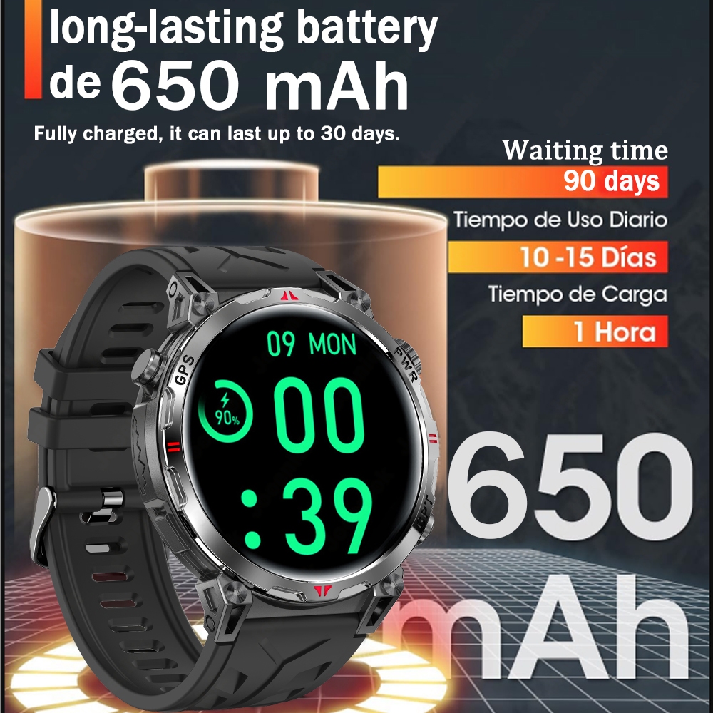 جديد المهنية GPS الرياضة ساعة  - مراجعة Smartwatch Running Watches For Men وسعره