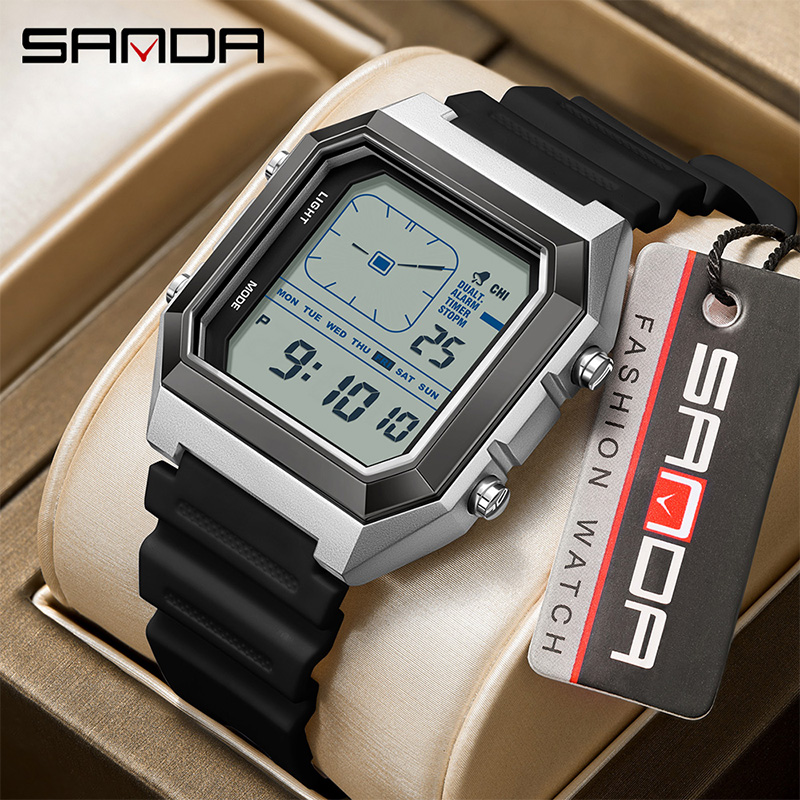 ساعة ساندا 6307 الرقمية الجديد - مراجعة Tide Watch Surf وسعره