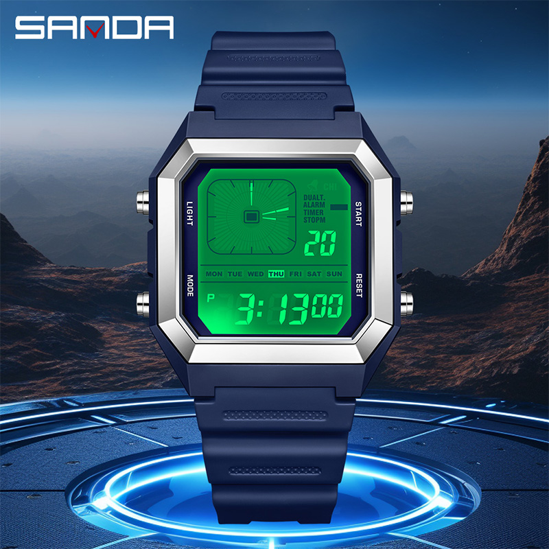 ساعة ساندا 6307 الرقمية الجديد - مراجعة Tide Watch Surf وسعره