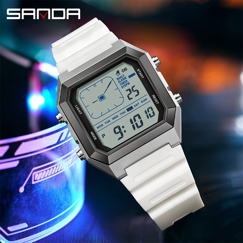 ساعة ساندا 6307 الرقمية الجديد - مراجعة Tide Watch Surf وسعره